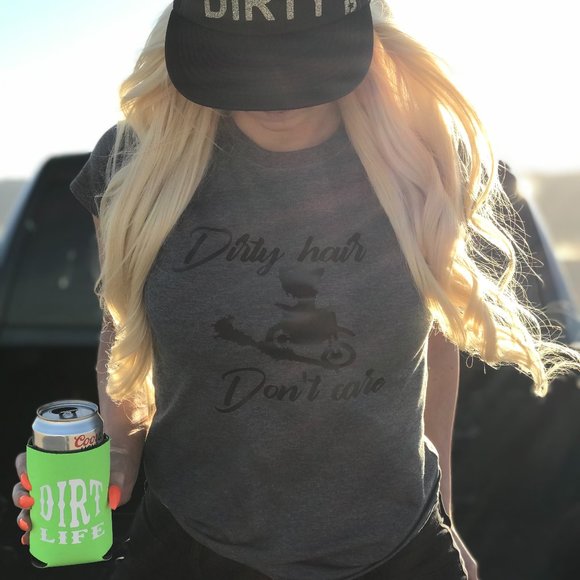 DIRTY REBEL "DIRTY HAIR DON'T CARE" T shirt SIZE SM - Picture 3 of 5